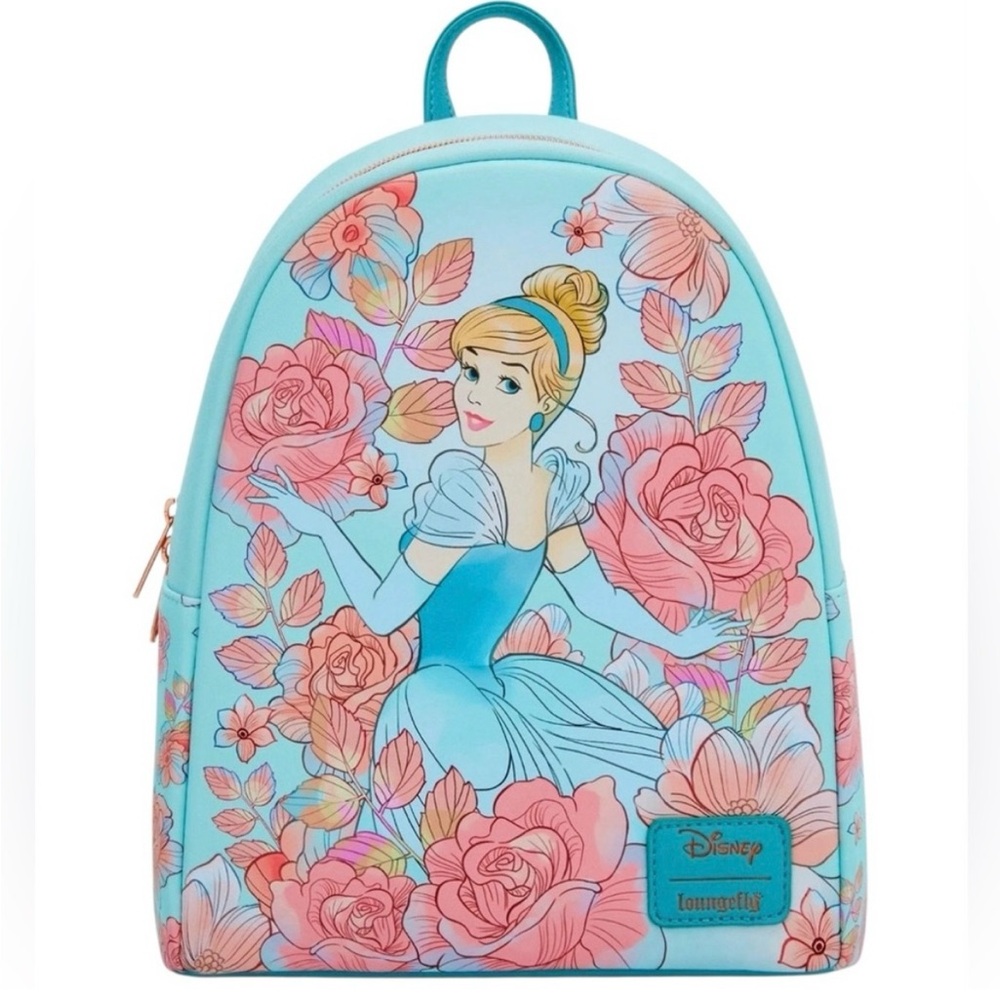NWT Cinderella Loungefly Floral Mini Backpack